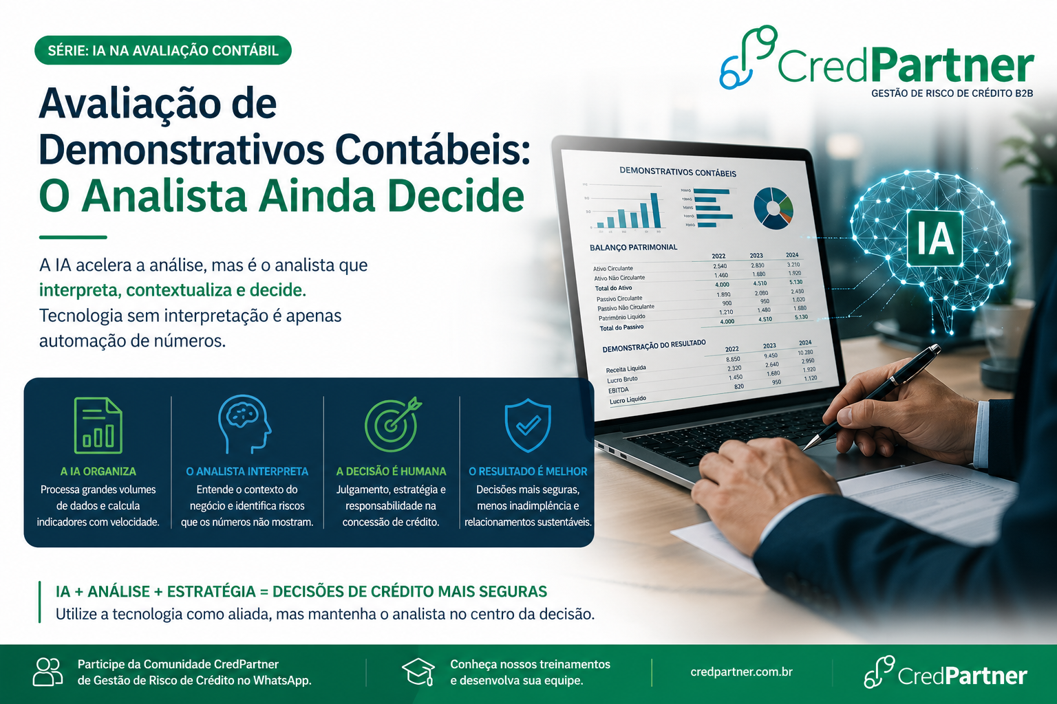 IA na avaliação de demonstrativos contábeis aplicada ao crédito B2B